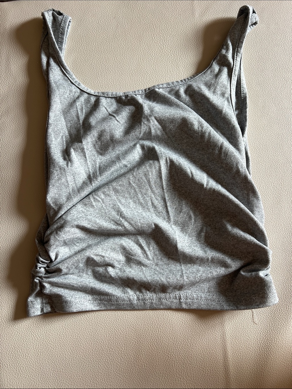 Women’s Gray Tank Top - Comfortable Everyday Scoop Neck